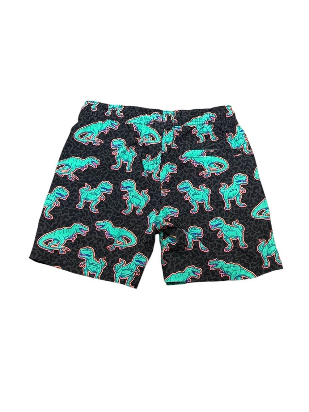 Boys Black Swim Trunks with Teal Dinosaur Print, Size S 6-7 NWT - Picture 3 of 7